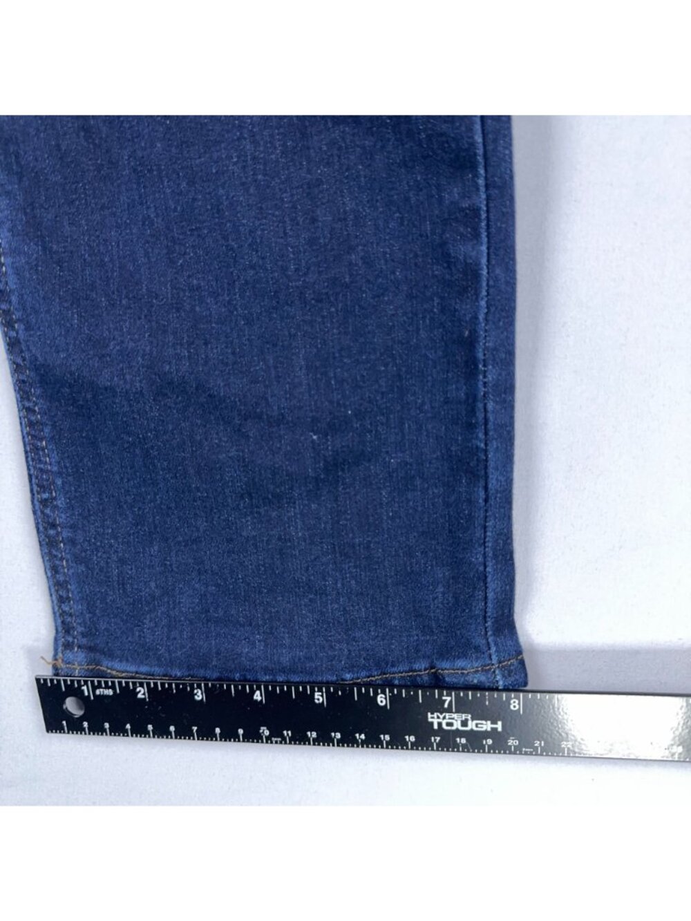 Lee Jeans Size 5 Short Straight Leg High Rise Smarter Fit Blue Dark Wash - Picture 14 of 15